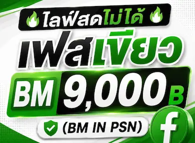 ซื้อ 🔥ไลฟ์สดไม่ได้🔥เฟสเขียว BM9,000B (BM IN PSN) - YINGADS